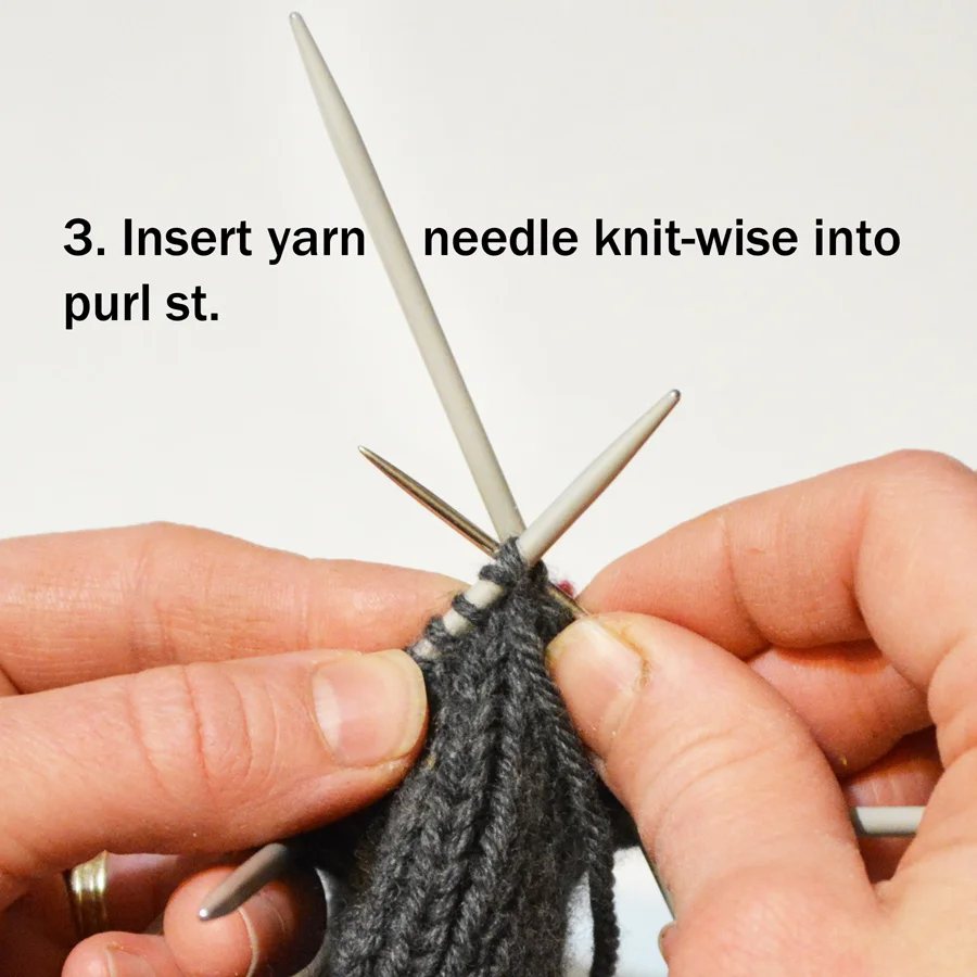 Sewn Rib Bind Off — Talena Winters