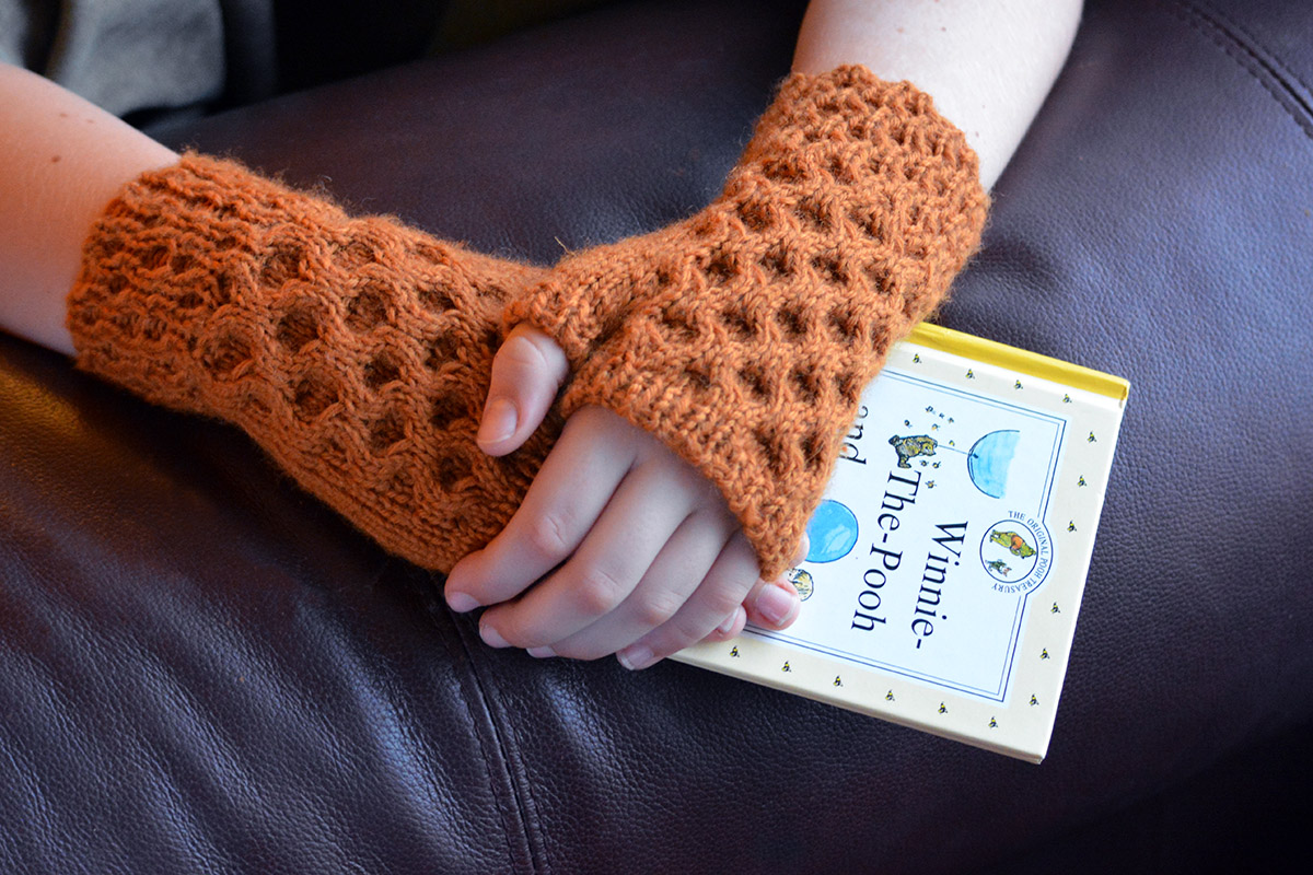 The Honey Tree Fingerless Mittens