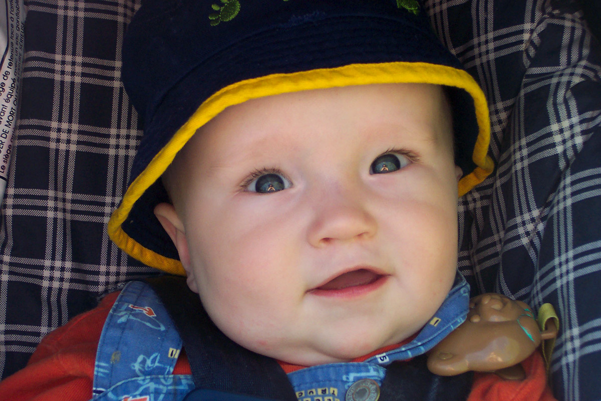 Jabin at 7 months. Ain't he cute?!