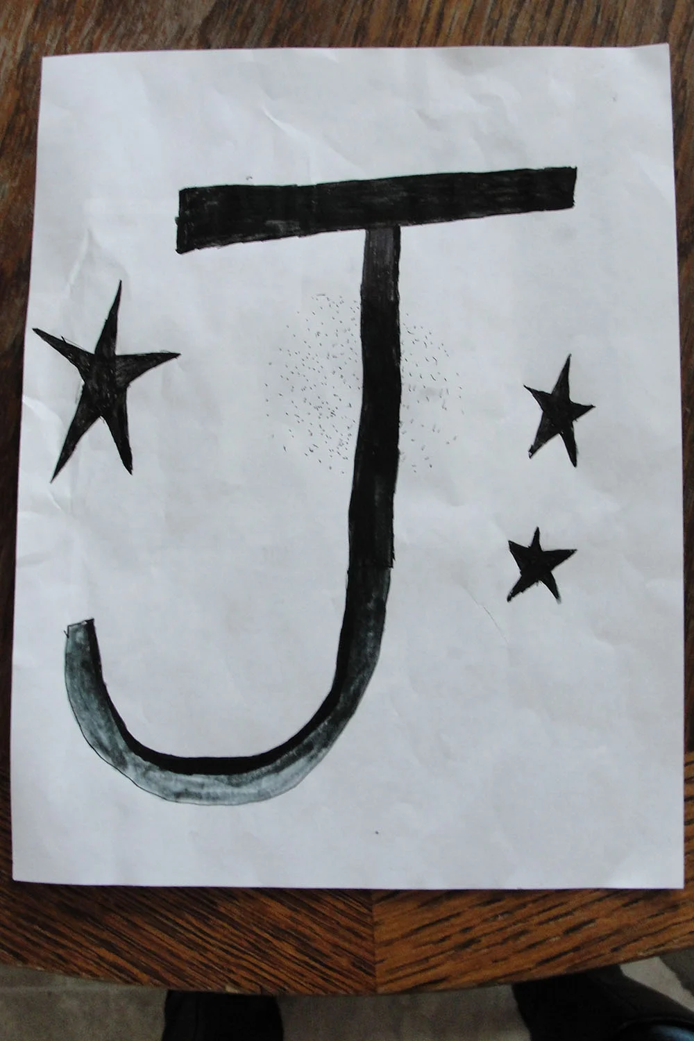 Jabin's Club Hope Flag. (He realized afterwards it should have been an "H", not a "J". Oops.