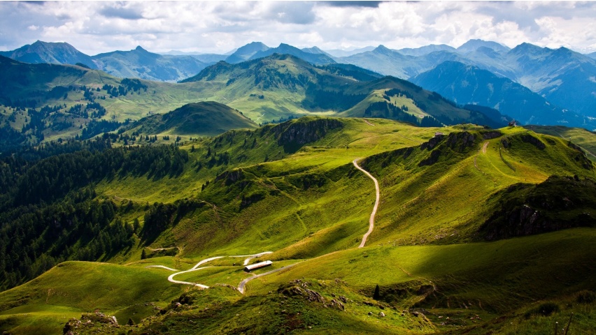 You don't get to see this without climbing that steep road first.