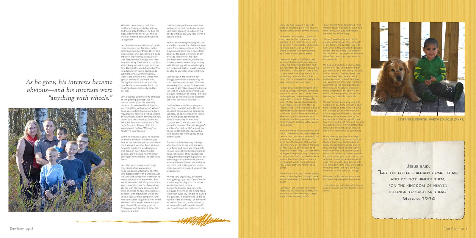 Your Story - pgs 3 & 4
