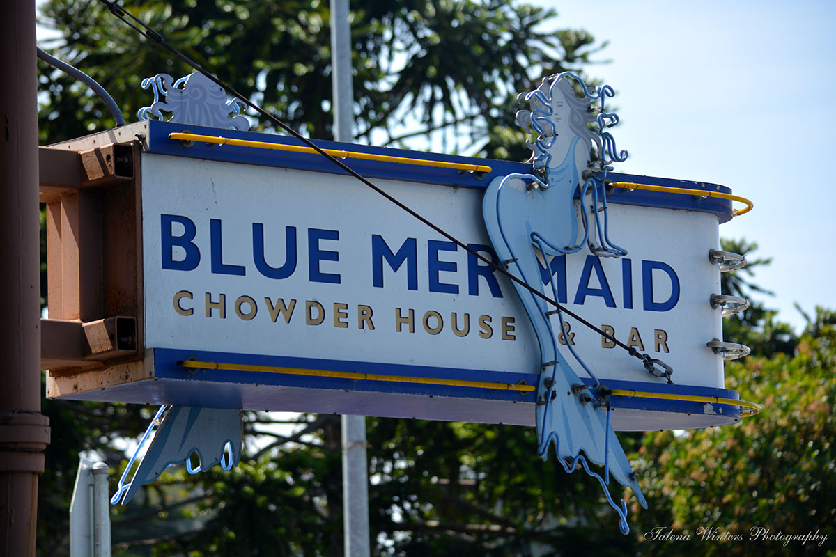 Blue Mermaid sign