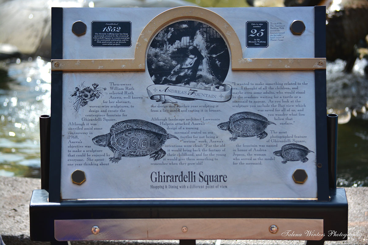 Andrea's Fountain sign
