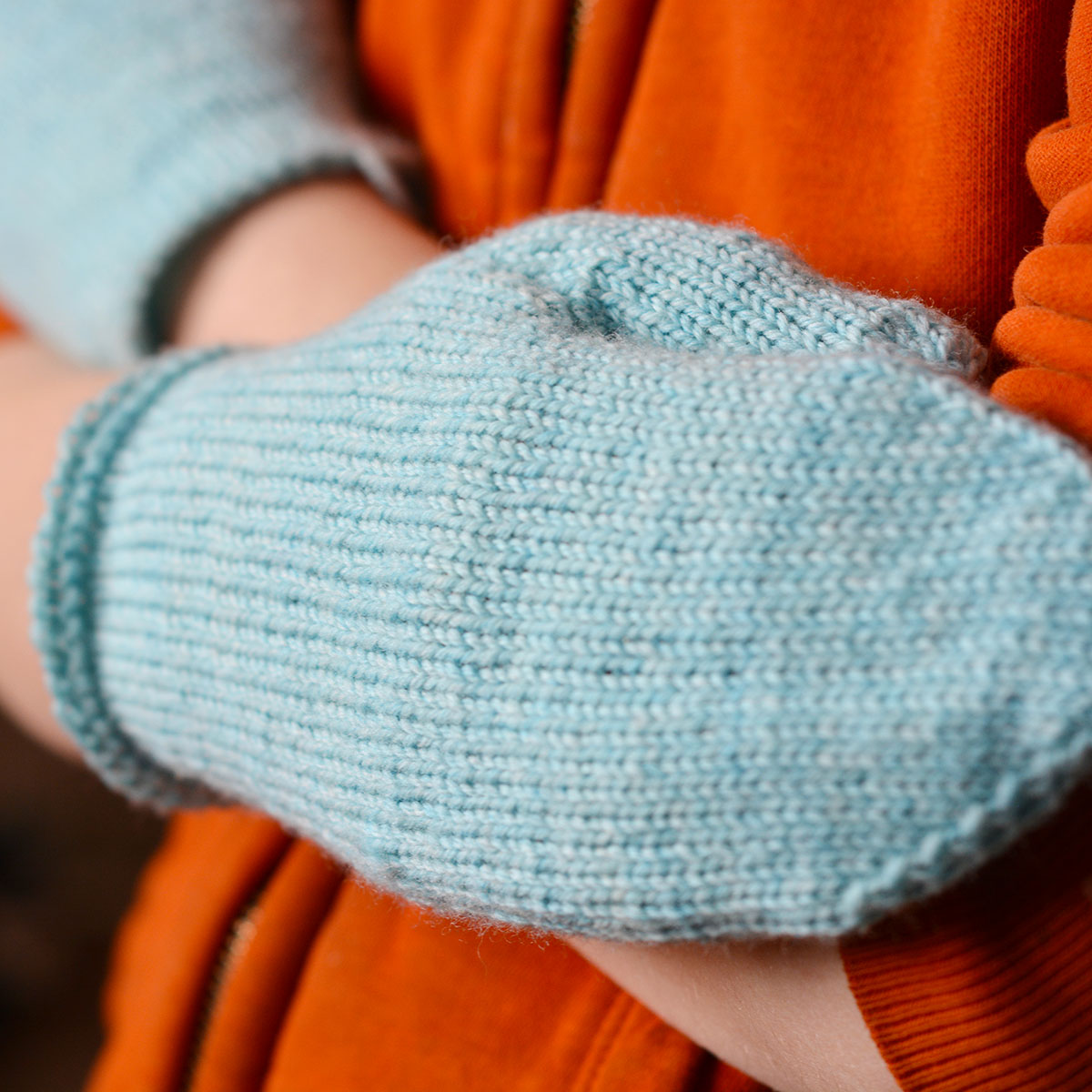 Just Plain Mittens Fingering-Weight Liners, Child size