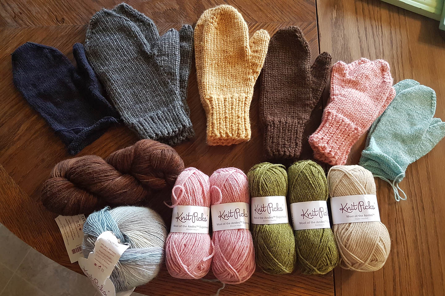Just Plain Mittens in 3 weights