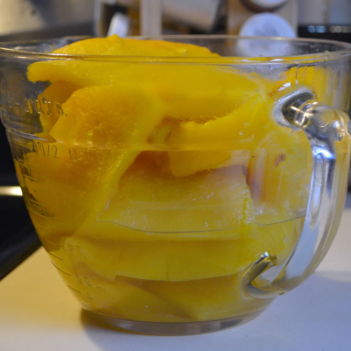 Skinless pumpkin flesh, sliced. Just blend and it's ready to use. (Or serve warm as-is with butter, salt, and pepper for a delicious side.)