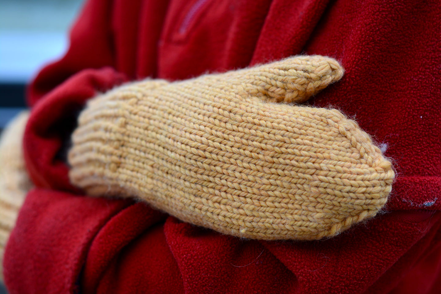 Just Plain Mittens in Bulky weight, child Size