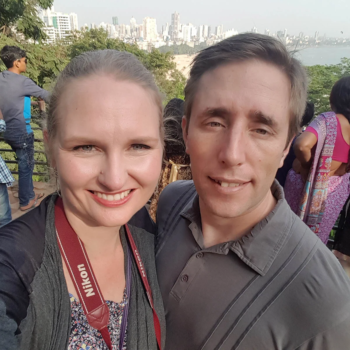 In smoggy Mumbai, the day after the currency crisis hit--November 9, 2016.