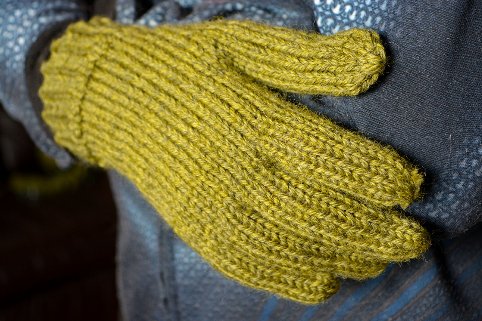 Bulky Weight Just Plain Gloves - 3 yarn weights, all hand sizes. Fingering-weight liner pattern included.