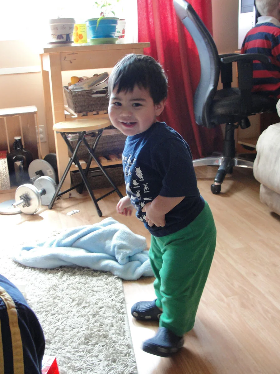 I love my new crocs, Mom!