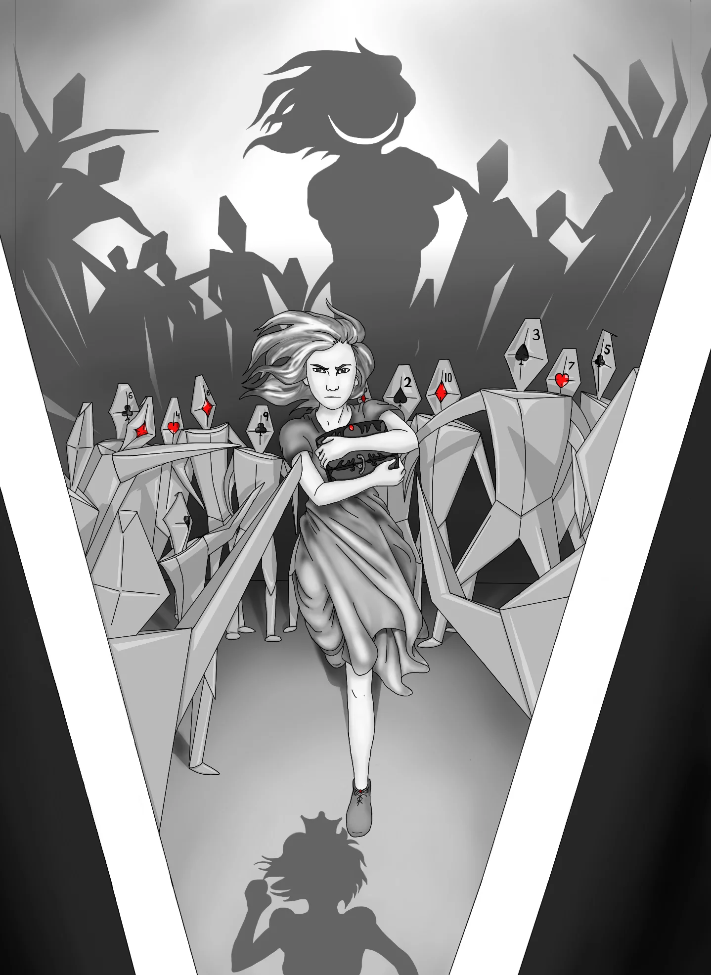 The cover of Alice Zero , which Joshua plans to publish early next year. Art by Mackenzie Carr.