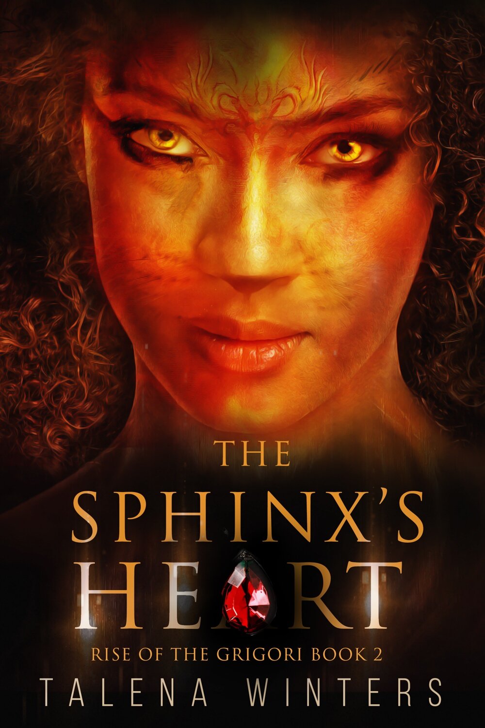 Original cover for The Sphinx's Heart with the Heart in the title