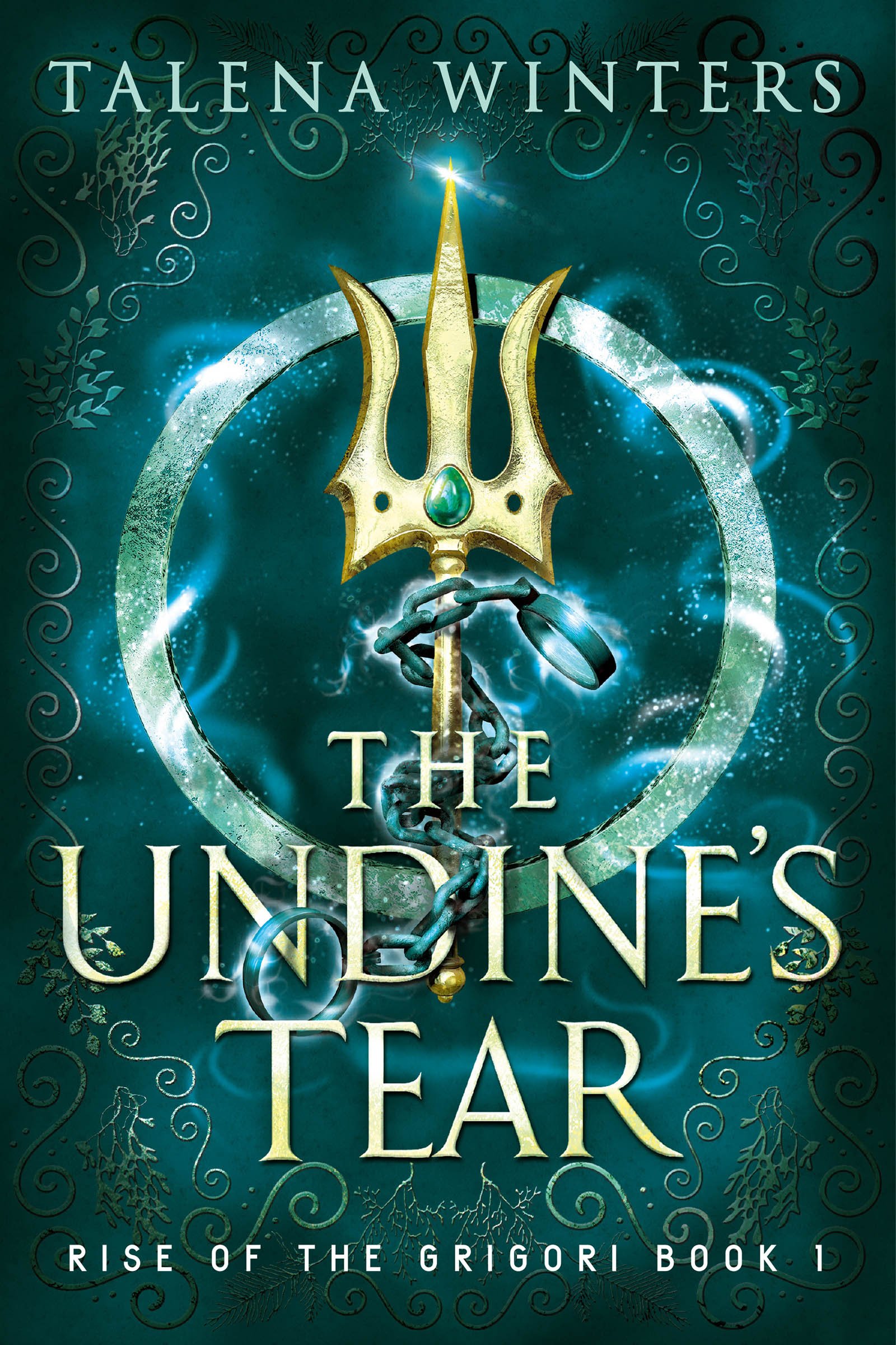 Current cover for The Undine's Tear with the Tear on the trident