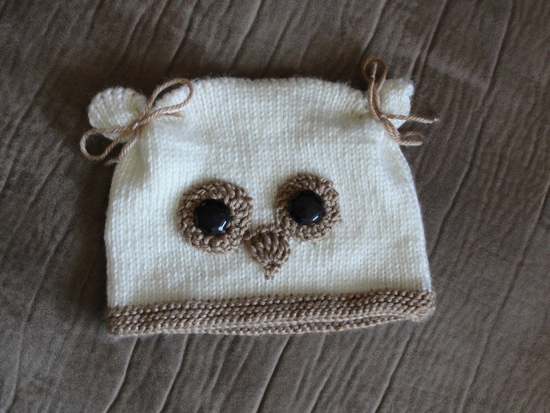 Owl Eyes on You Hat - cream, flat lay