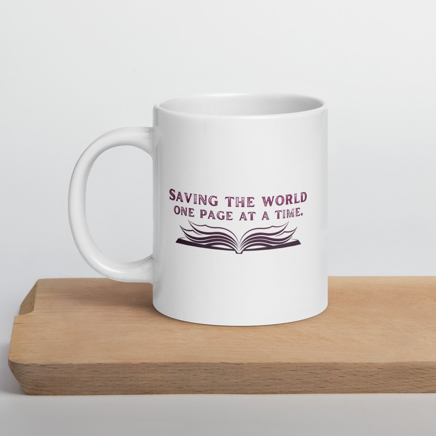 Saving the World One Page at a Time - 11-, 15-, or 20-ounce mug — Talena  Winters