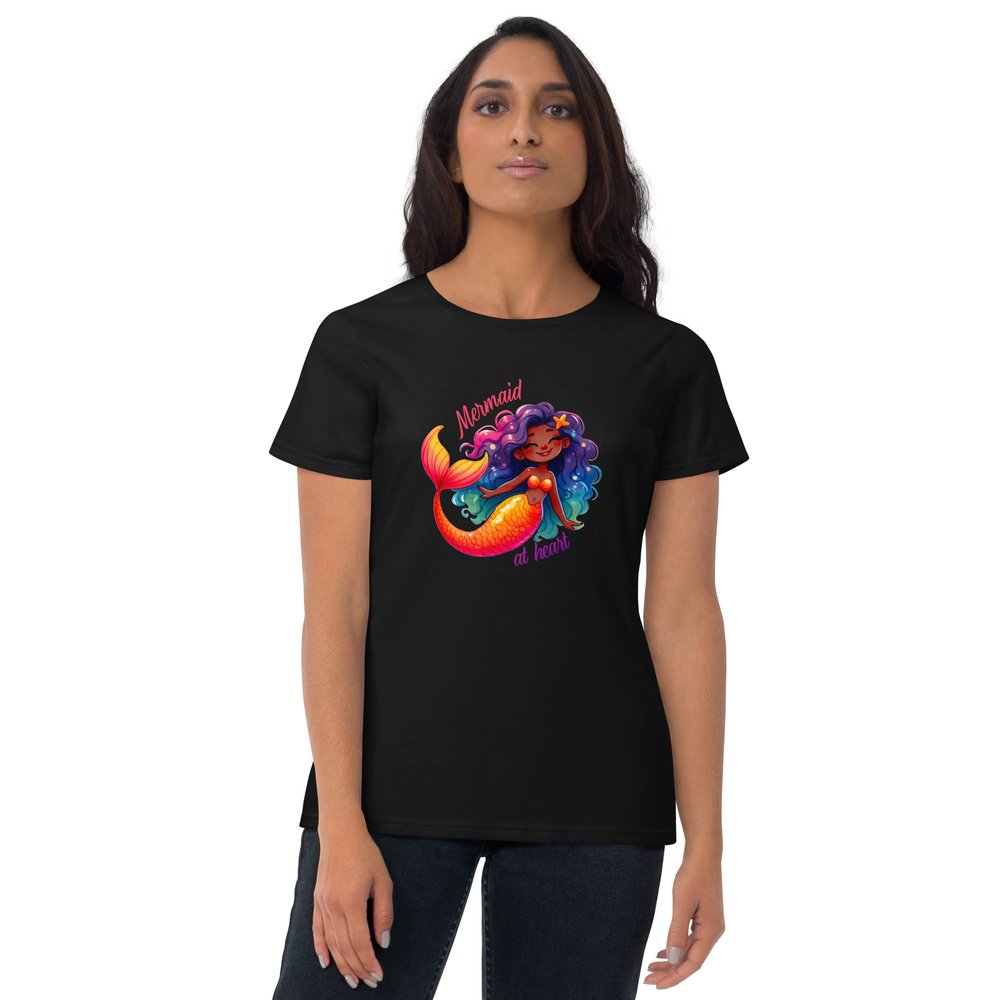 "Mermaid at Heart" - Women's short sleeve t-shirt