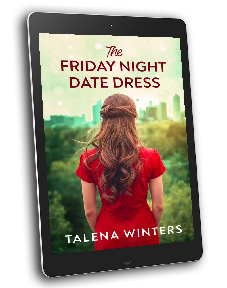 Ebook of The Friday Night Date Dress by Talena Winters, a sweet inspirational romance.