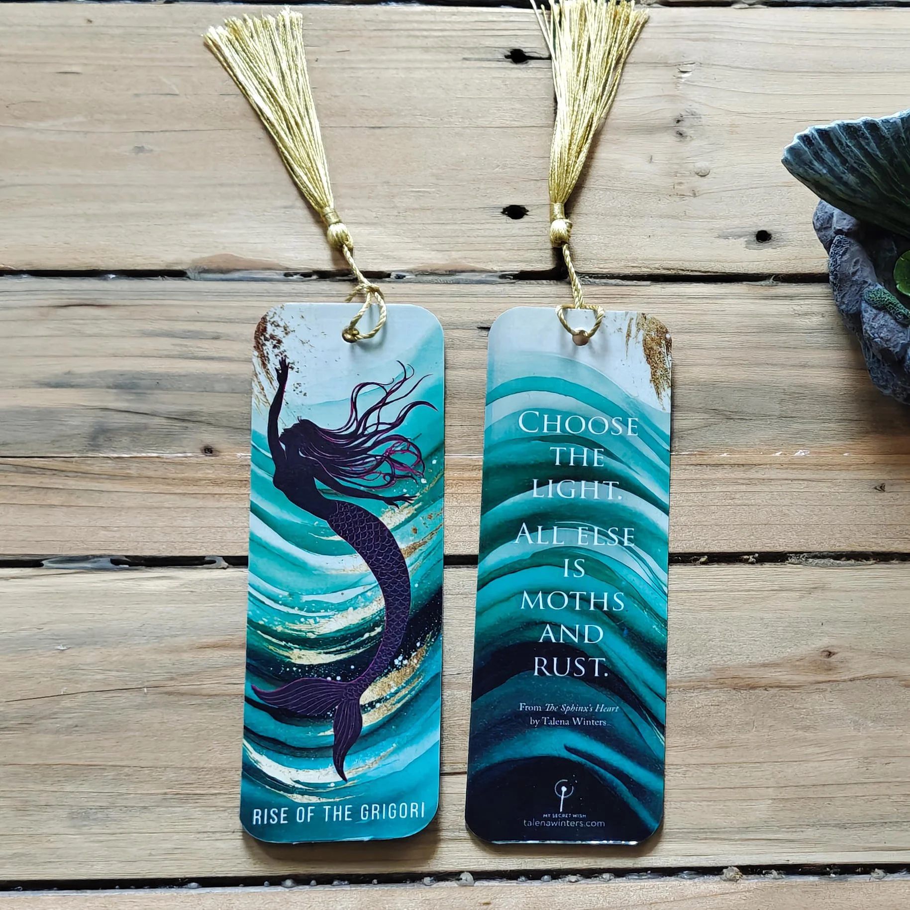 Inspiring Mermaid Bookmark with Tassel (Rise of the Grigori)
