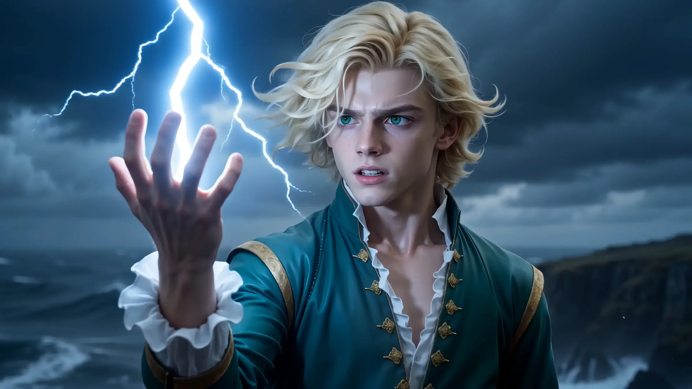 Zale holding lightning