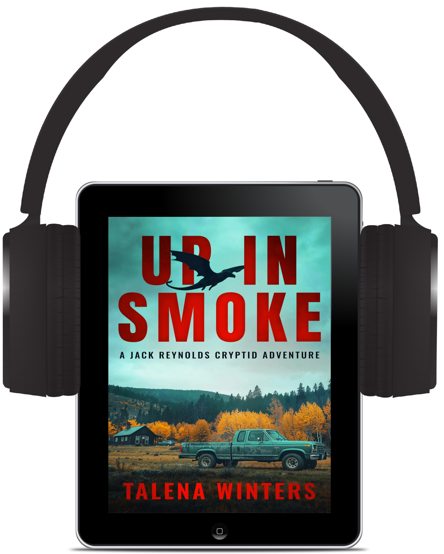 Audiobook Cover for Cryptid Thriller Up in Smoke By Talena Winters