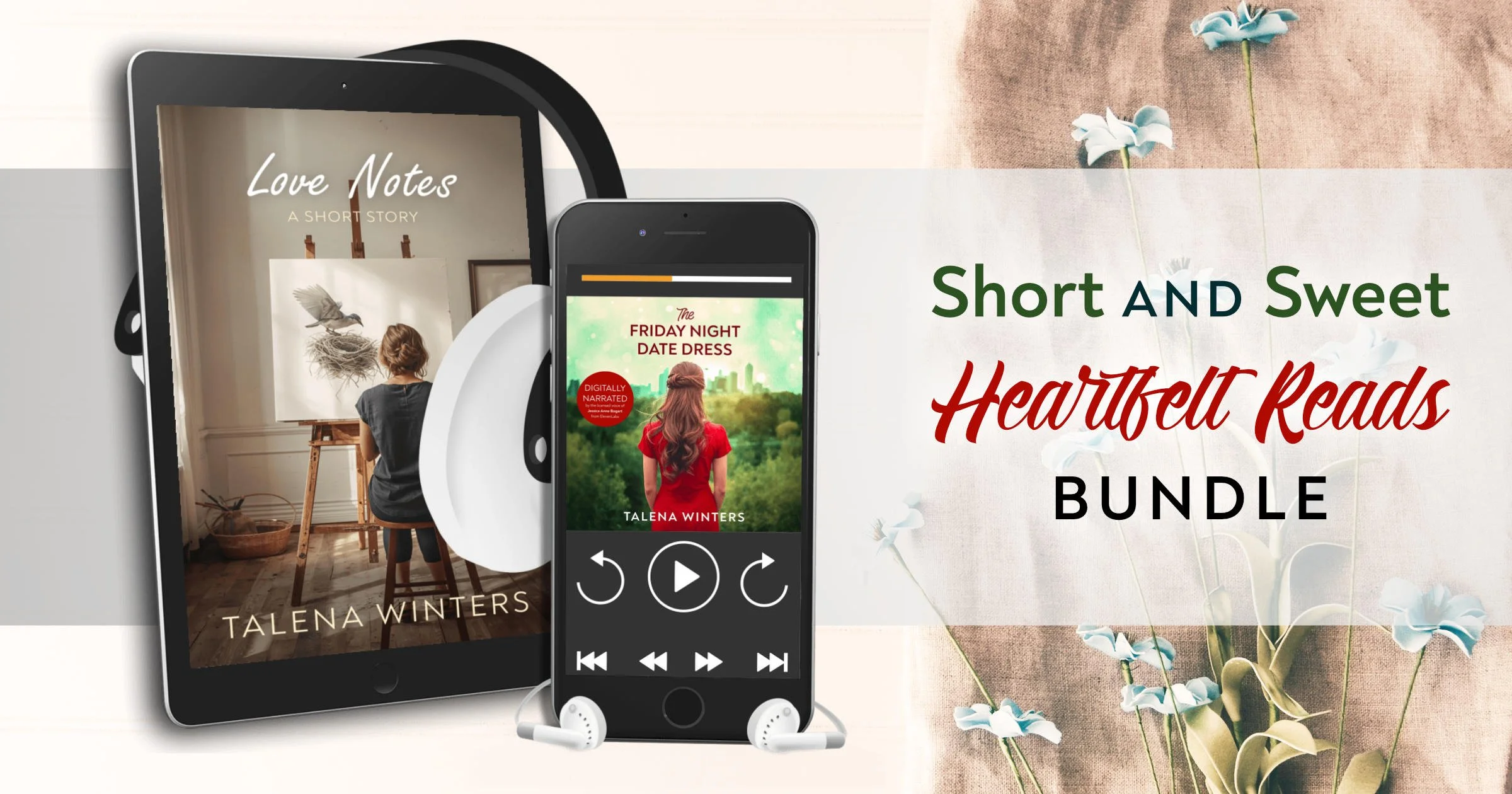 Short and Sweet Heartfelt Reads Bundle with audiobooks of The Friday Night Date Dress and Love Notes.