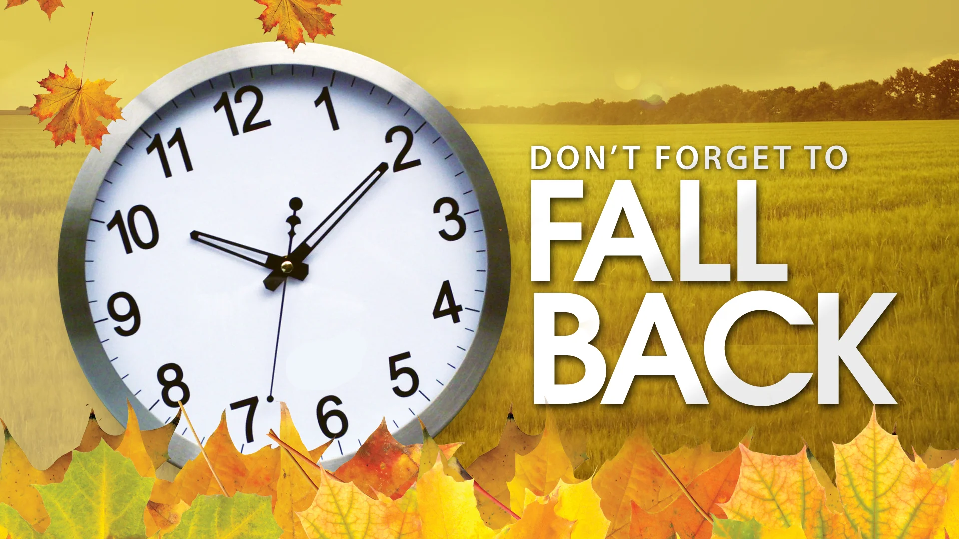 Daylight Savings Time Ends