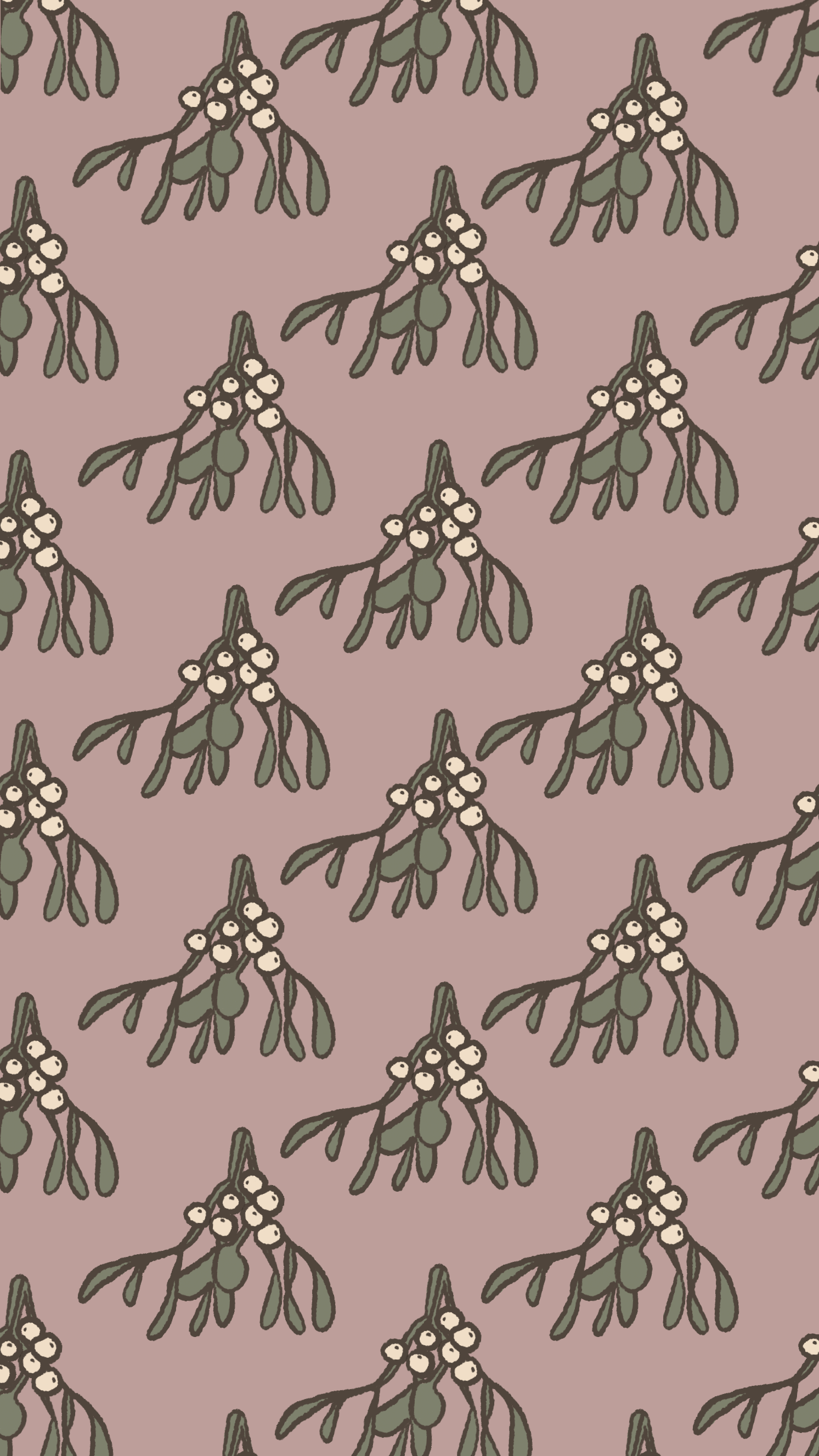  Mistletoe Phone Christmas Wallpaper 