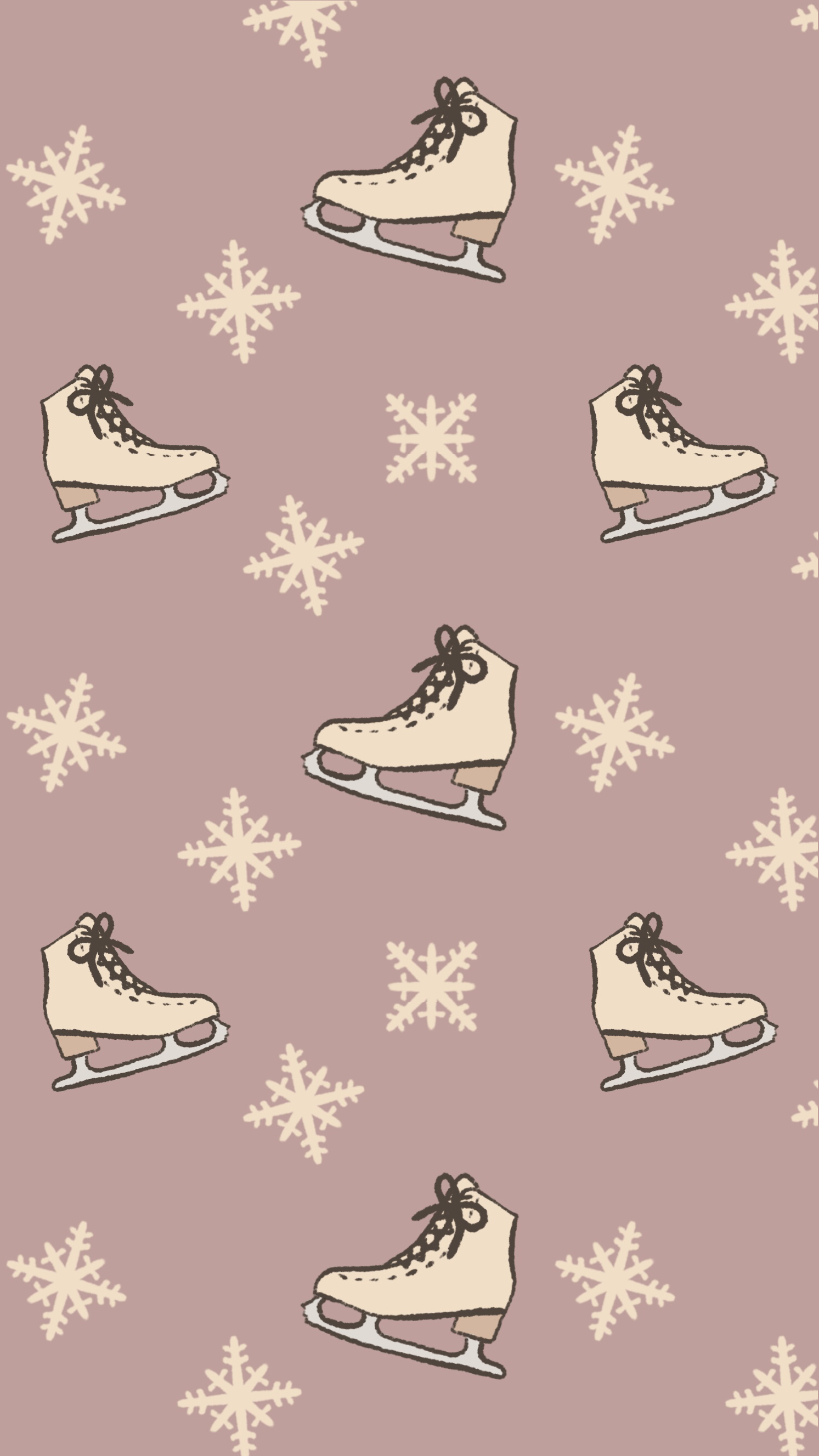  Ice Skating Phone Winter Wallpaper 