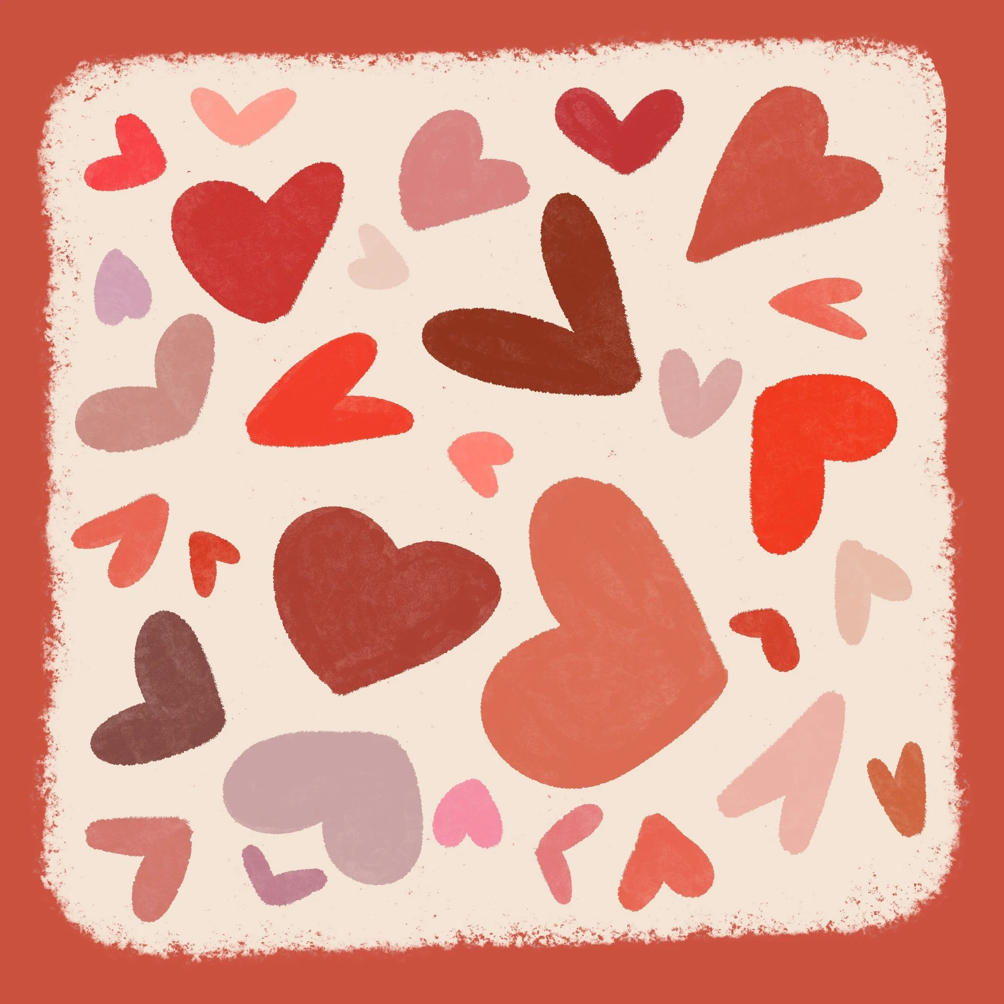  Hearts cute drawing for valentine's day  