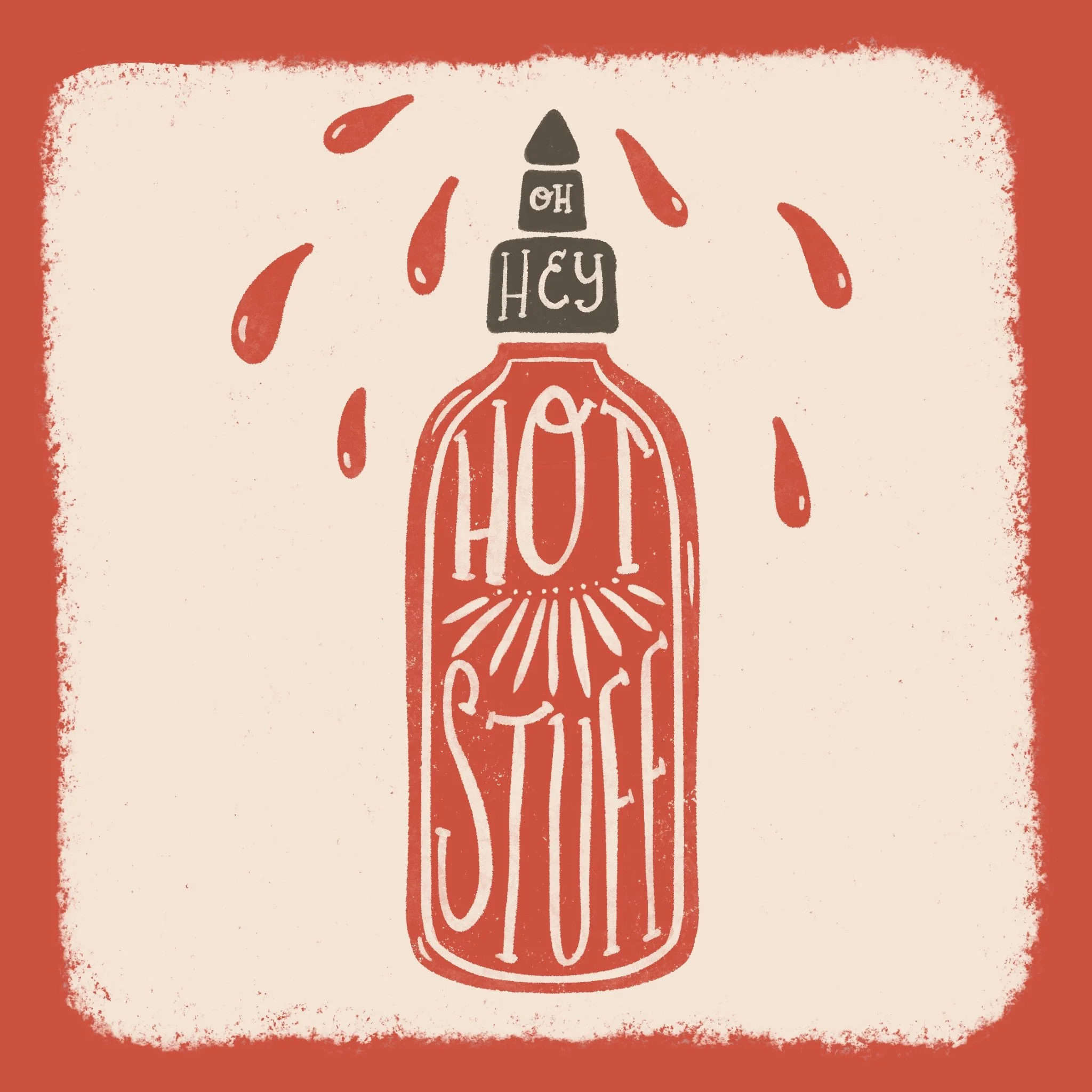 Funny Valentines Card Hot Stuff