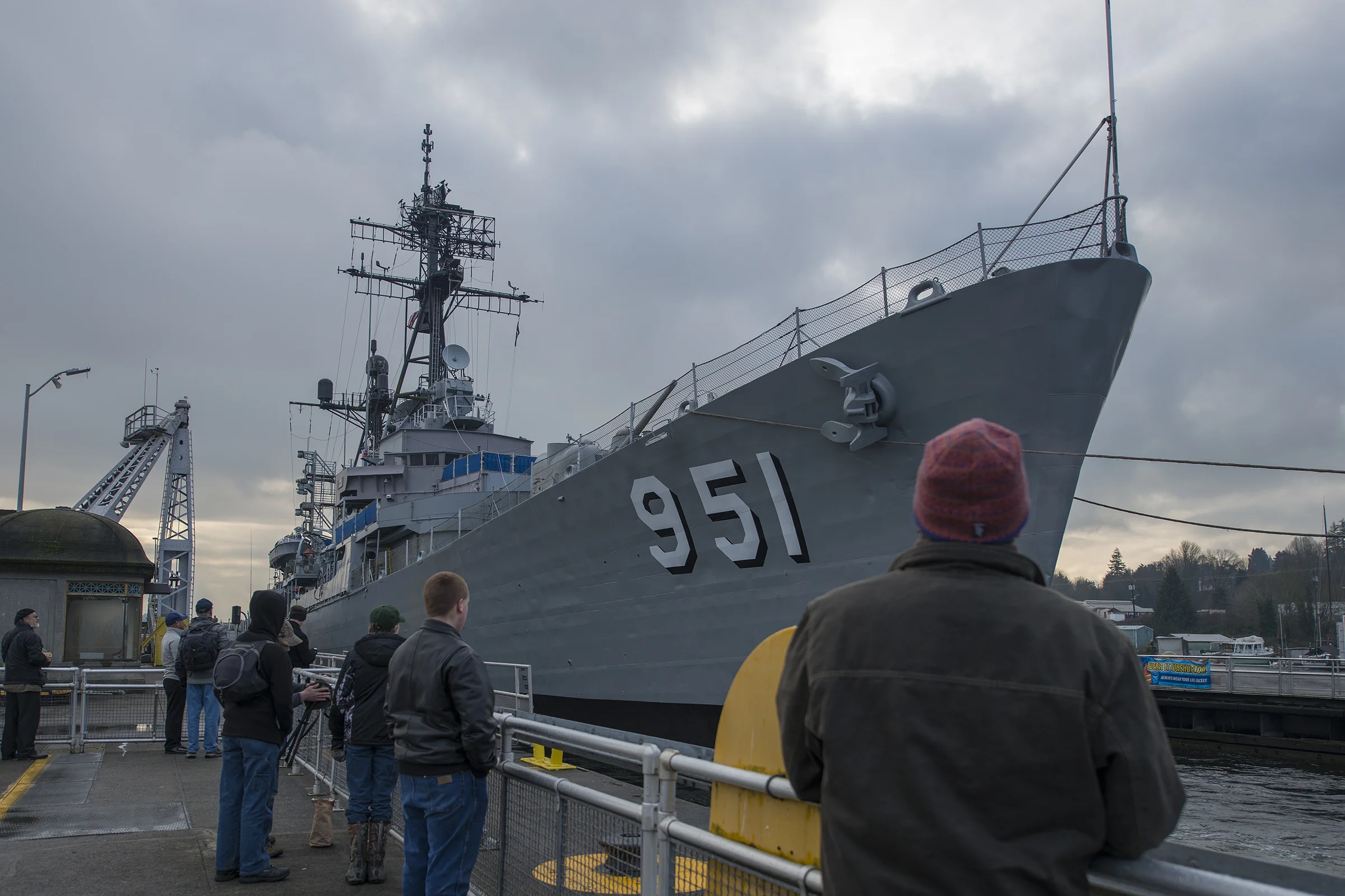 On lookers watch the USS Turner Joy enter the Ballard Locks, Seattle WA Feb 28 2017..jpg
