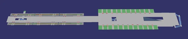 Full station as modeled.