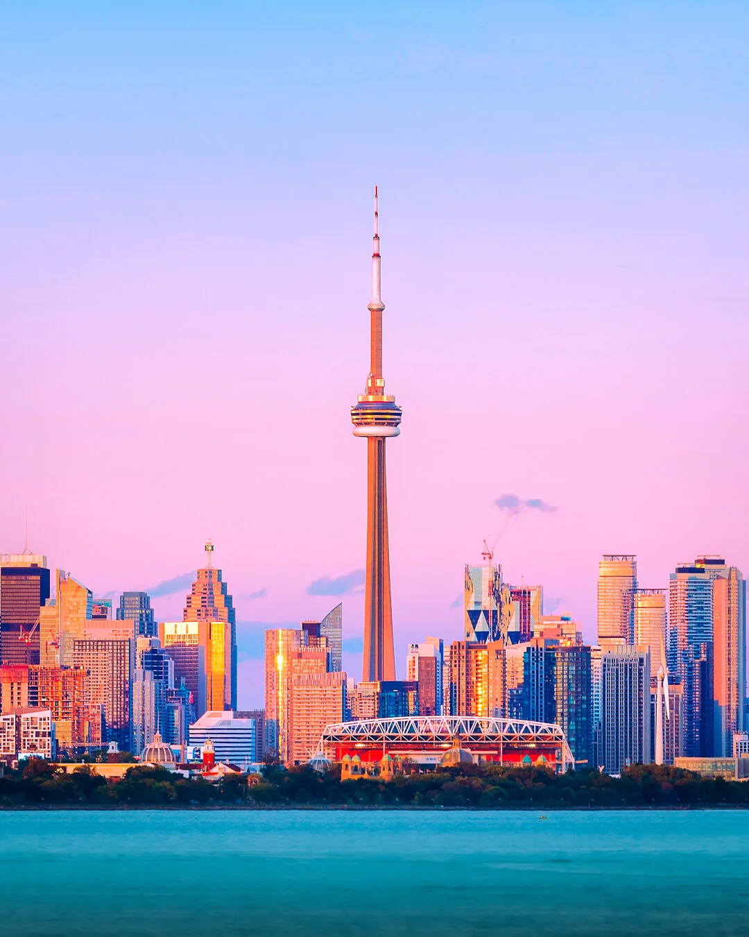 Toronto Skyline Sunset - Image Breakdown
