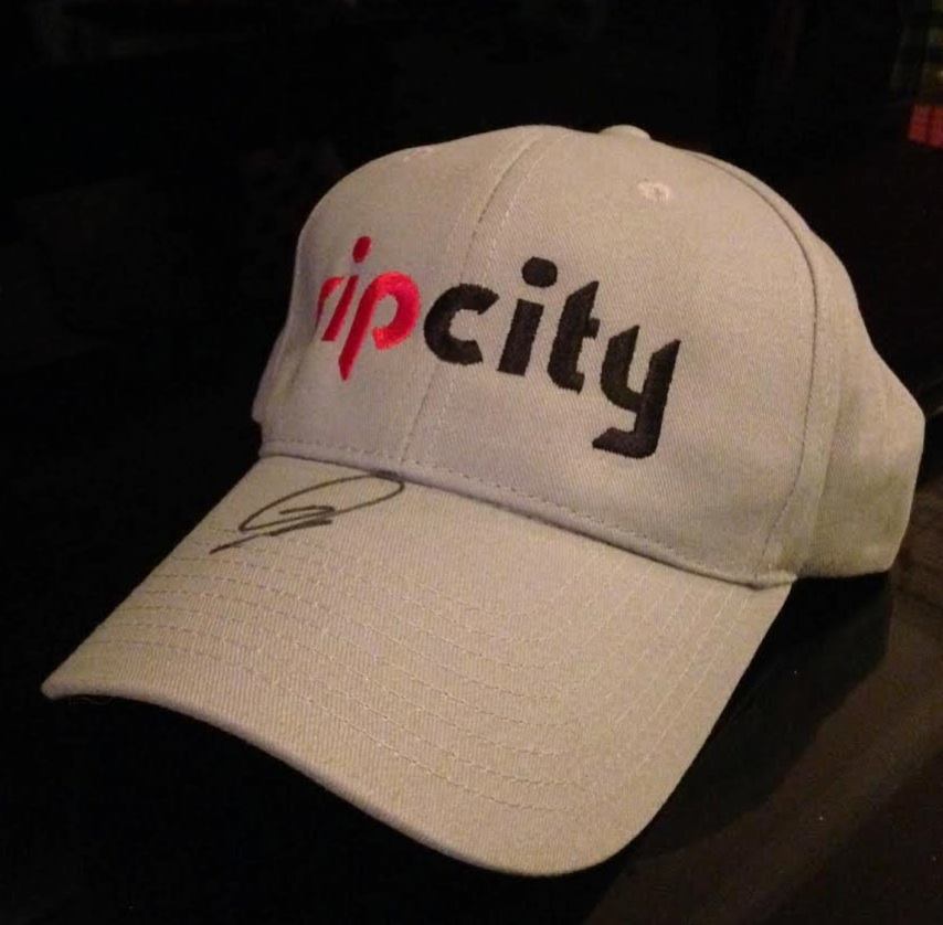 Rip City hat autographed by Trail Blazers' LaMarcus Aldridge!!