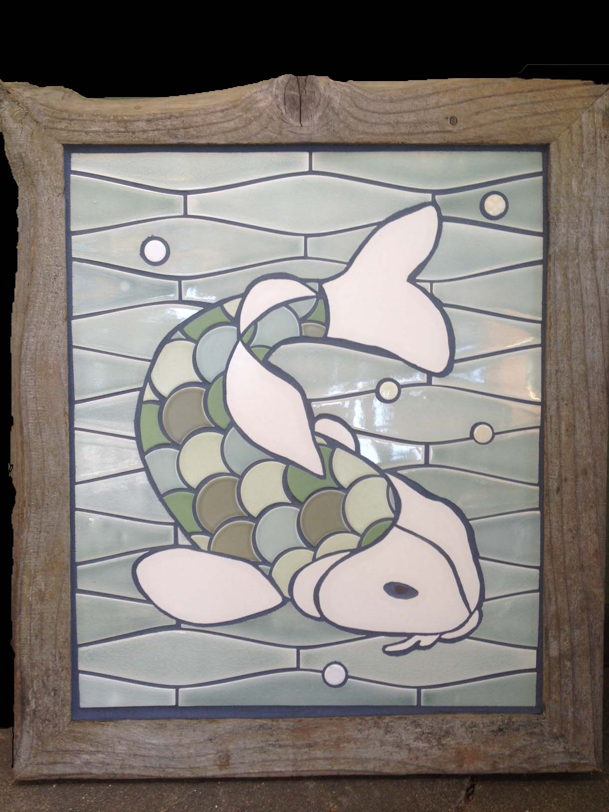 Greg Byrd's Tile Art "Koi"