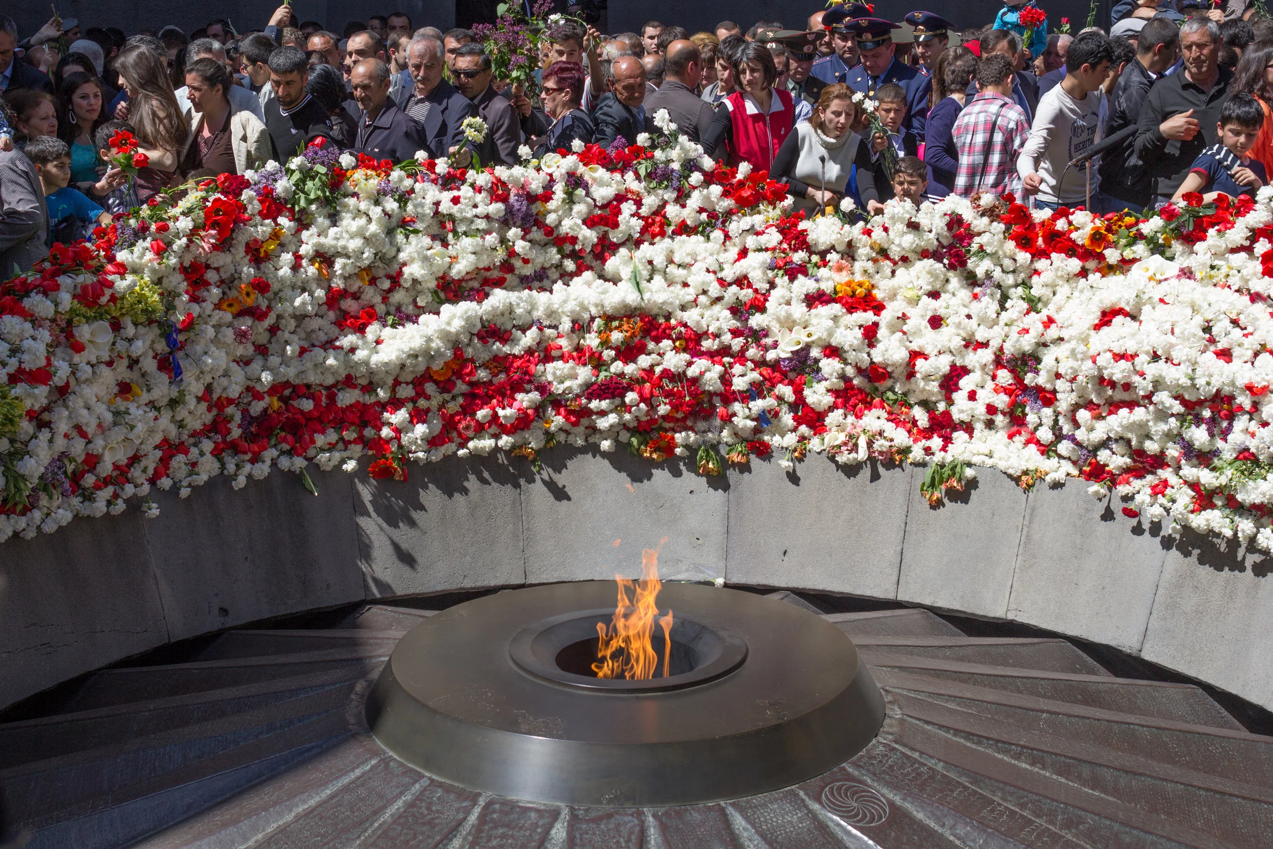 The Eternal Flame - Armenian Genocide Memorial in Yerevan, Armenia. Wikimedia.