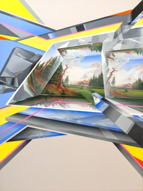Peter Daverington, From the Future with Love #2 , 2013, oil on canvas, 122 x 91 cm