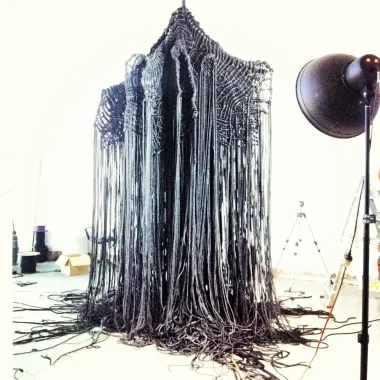 Dani Marti, the making of Armour for Adelaide Biennial 2014.