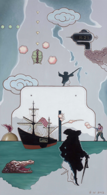 Guan Wei, The Enchantment No. 11 , 2012, acrylic on linen, 180x100cm.
