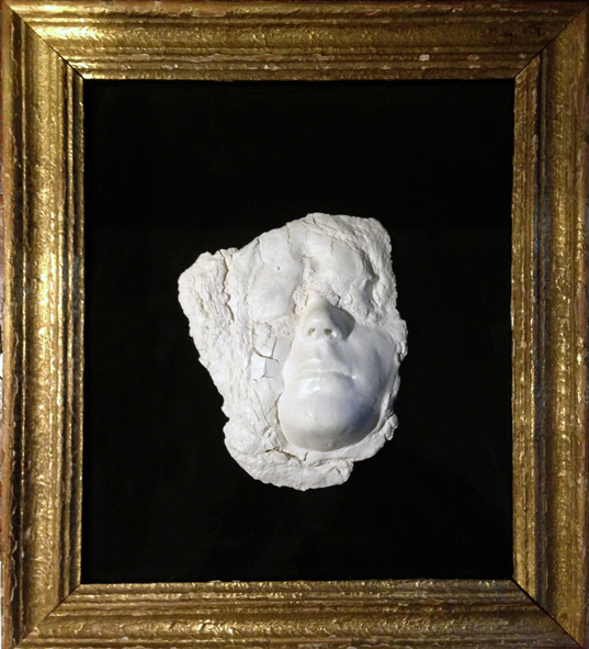 Siu Ming, 2015, stoneware, antique photo frame, timber