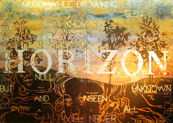   Nature Speaks: AF , 2007, Acrylic, gouache on 16 canvasboards, 101.6 x 142.2 cm 