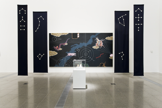    The God of Longevity   , 2008, Installation at the National Gallery of Victoria, Ian Potter Building, Melbourne, 450 x 240 cm  