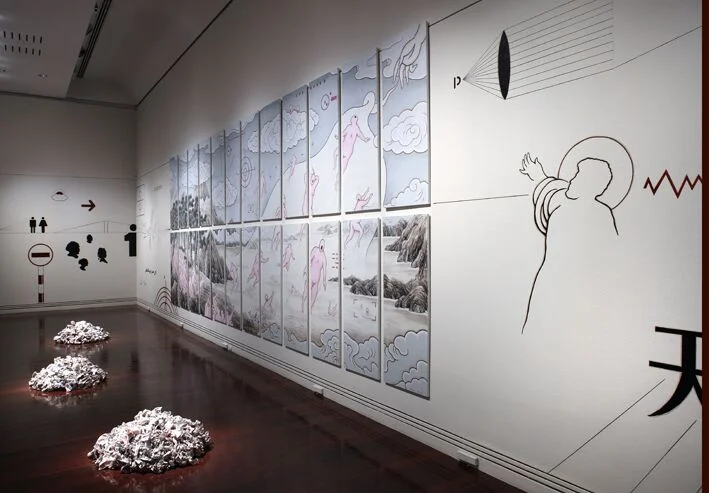 Transcendence Installation II - 2008 Adelaide Biennial of Australian Art: Handle with Care , Art Gallery of South Australia, Acrylic on canvas, 2007