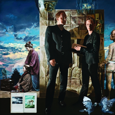 Lyndell Brown and Charles Green, The Painters’ Family , oil on linen, 2007, 185 x 185 cm