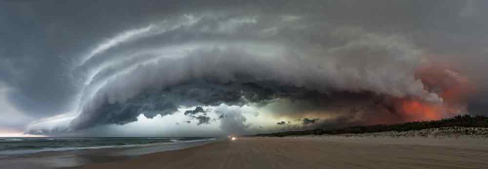 Murray Fredericks, N. Stradbroke Island , 2014, digital pigment print, 100 x 284 cm. 
