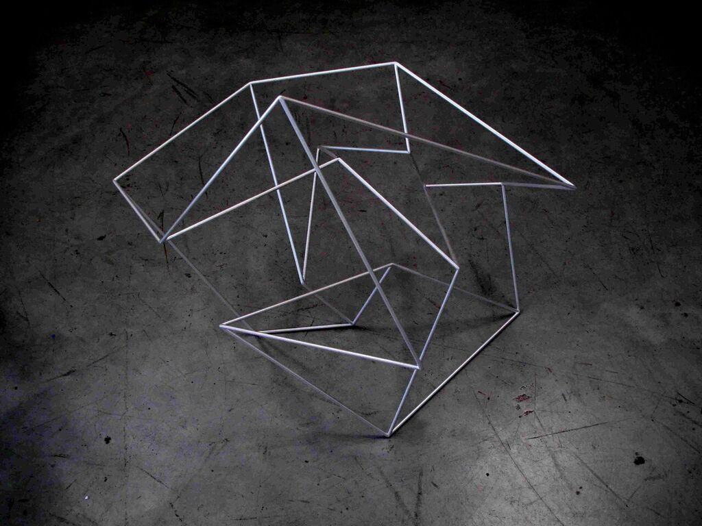   ROBERT OWEN   Third Movement #1 (from the series Thought Forms) 2015 Painted stainless steel 64 x 74 x 58 cm 