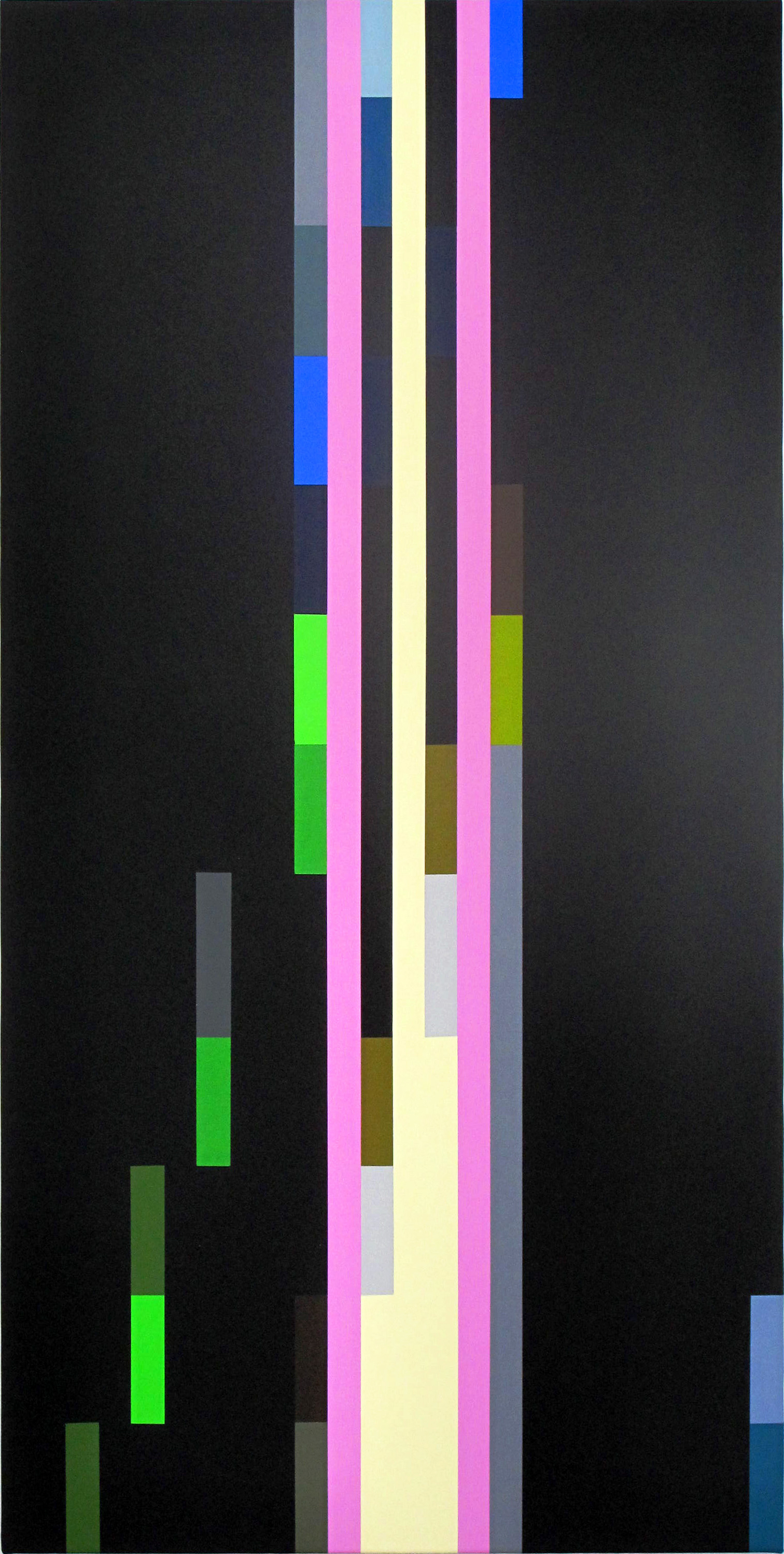   ROBERT OWEN    Soundings, (composition #01)  2012 synthetic polymer paint on canvas 625 x 1250 mm 