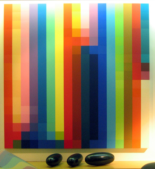   ROBERT OWEN     Spectrum Analysis #10  2005 Synthetic polymer paint on canvas 122 x 122 cm  