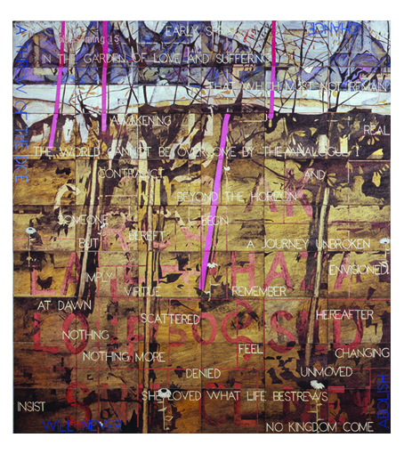   IMANTS TILLERS    Blossoming 15  2006 acrylic, gouache on 54 canvasboards 214 x 229 cm 